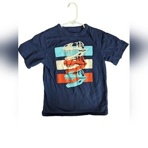 Children's Place Boys Dinosaur Skull Heads Shirt Size Small (5/6)